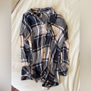 Free People Plaid Tunic